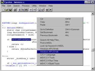 Directly link to Windows documentation