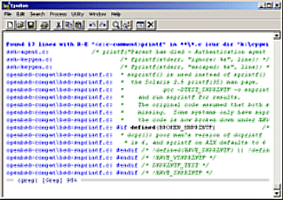 Search using Syntax Coloring.