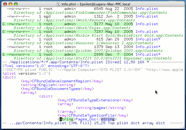 Dired grep: Mark files by content.