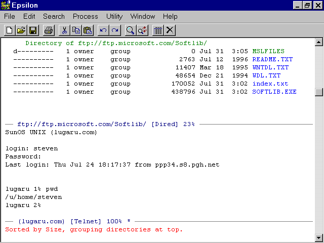 Edit Remote Directories via FTP.