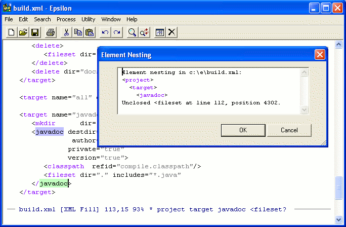 Enhanced XML and HTML modes.